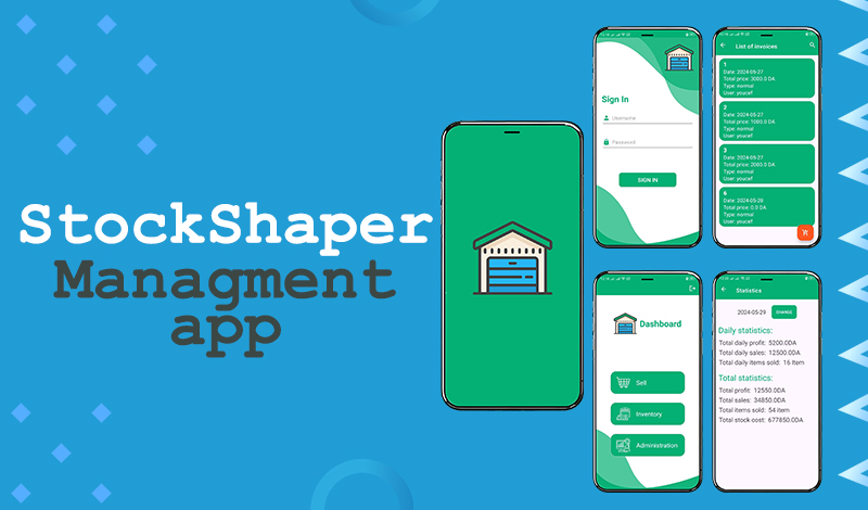 Screenshot of Stock Shaper Android app interface